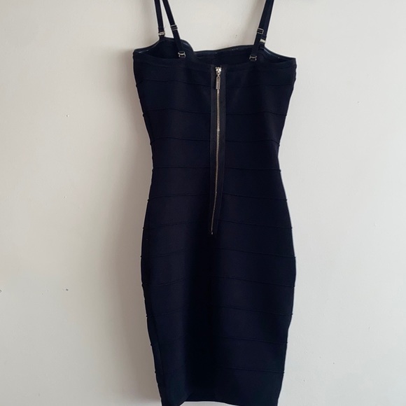 Guess By Marciano Black Mini Bandage Night Out Dress - Picture 2 of 7